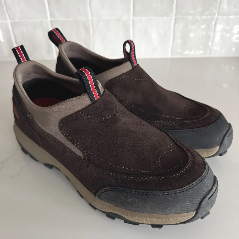 LL Bean‎ Sport Moc Shoes Women 9 Brown Suede Thinsulate Slip On Outdoors 05330